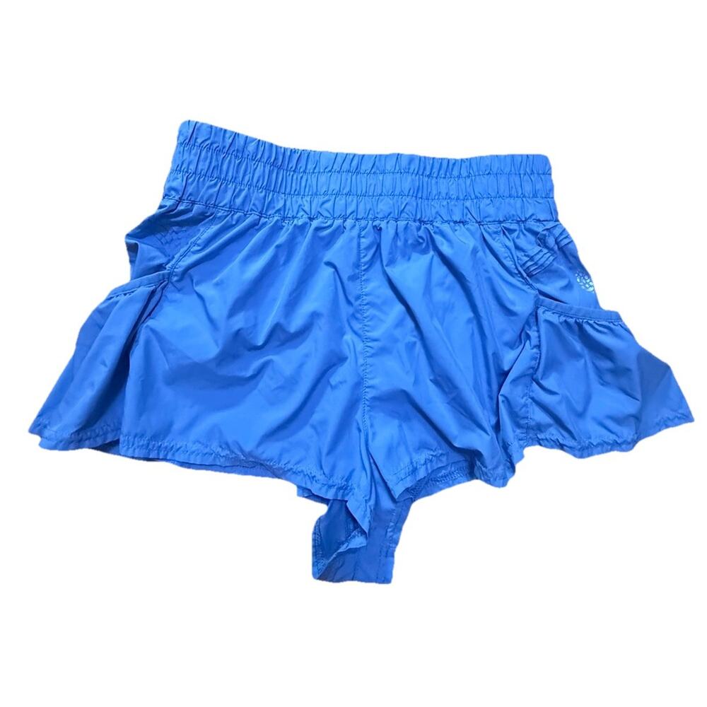 FREE PEOPLE Movement Woman’s Blue Athletic Lined Running Gym Shorts Size Medium
